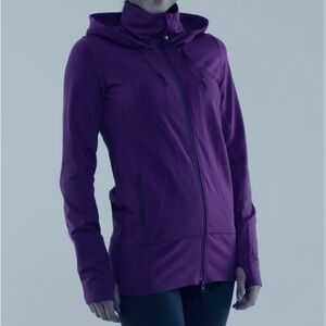 Lululemon Purple Hooded Stride Jacket Size 6